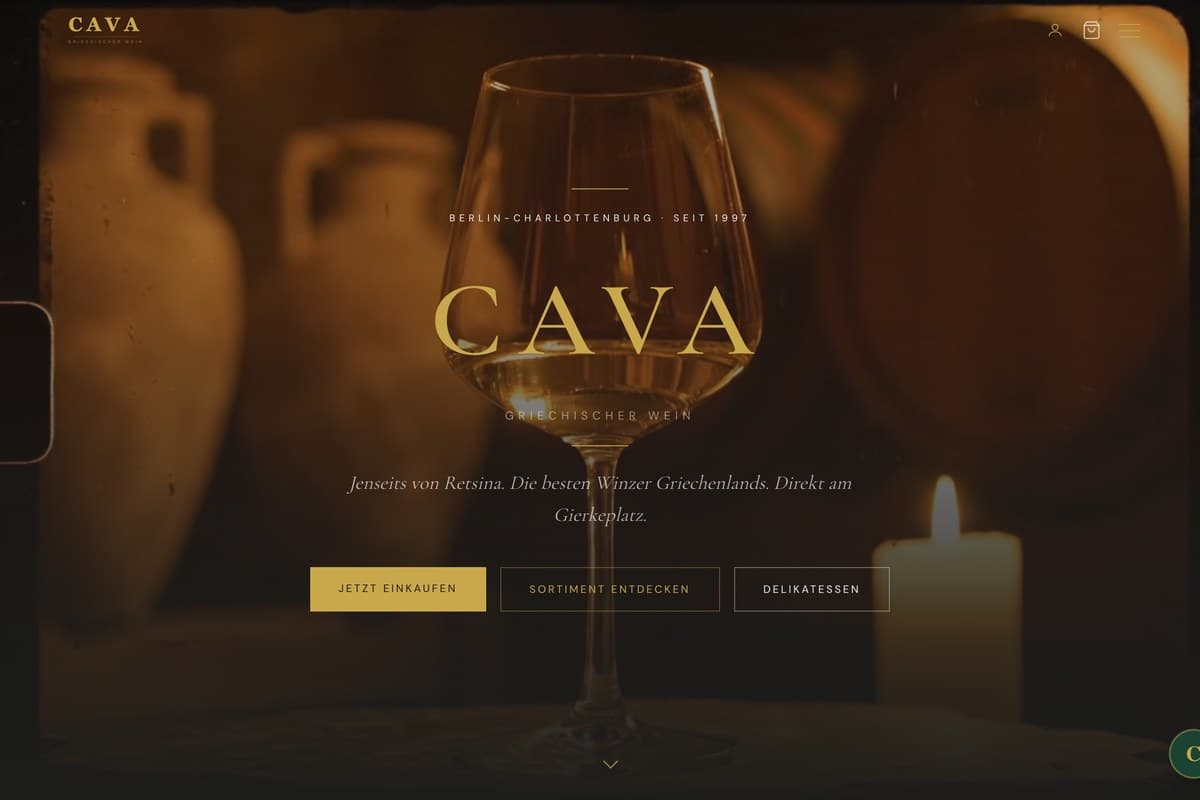 cava-griechischerwein.de — live homepage
